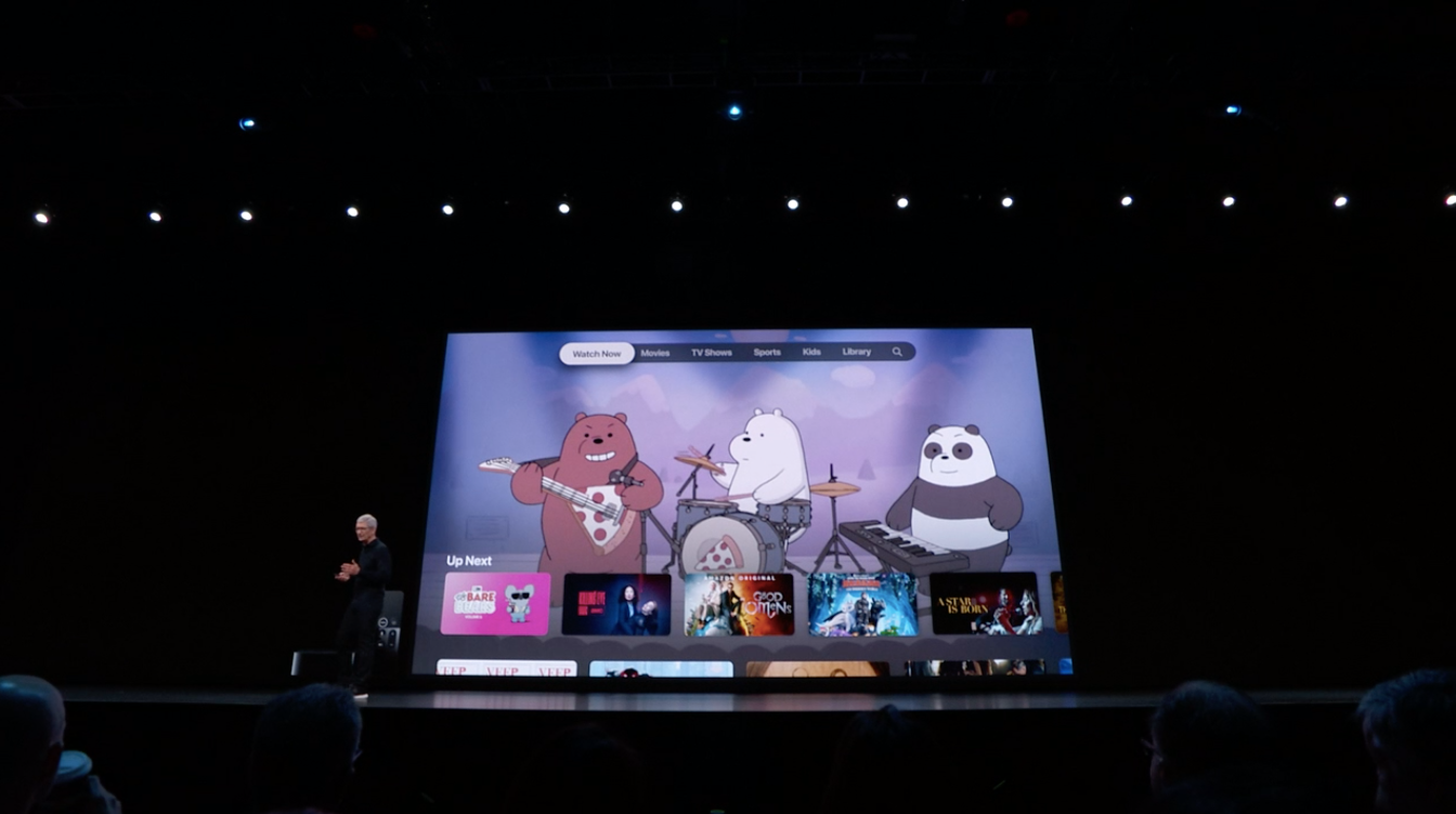 The new TV app that Apple rolled out last month.